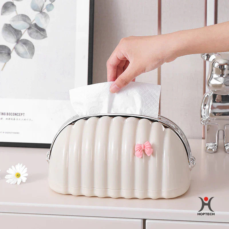 Mini Pouch Tempat Tisu Kerang Estetik | Kotak Tisu Minimalis Stylish Lucu & Aesthetic D82