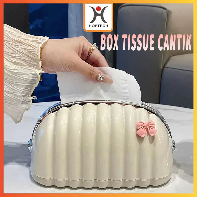 Mini Pouch Tempat Tisu Kerang Estetik | Kotak Tisu Minimalis Stylish Lucu & Aesthetic D82