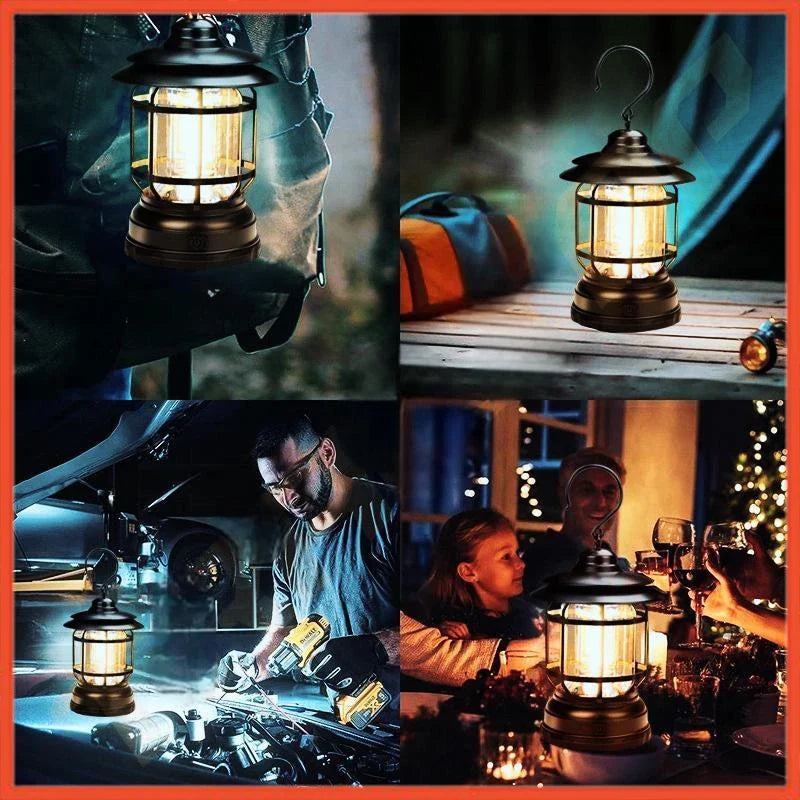 Hoptech - Lampu Lentera LED Camping | Lampu Tenda Emergency Baterai untuk Outdoor