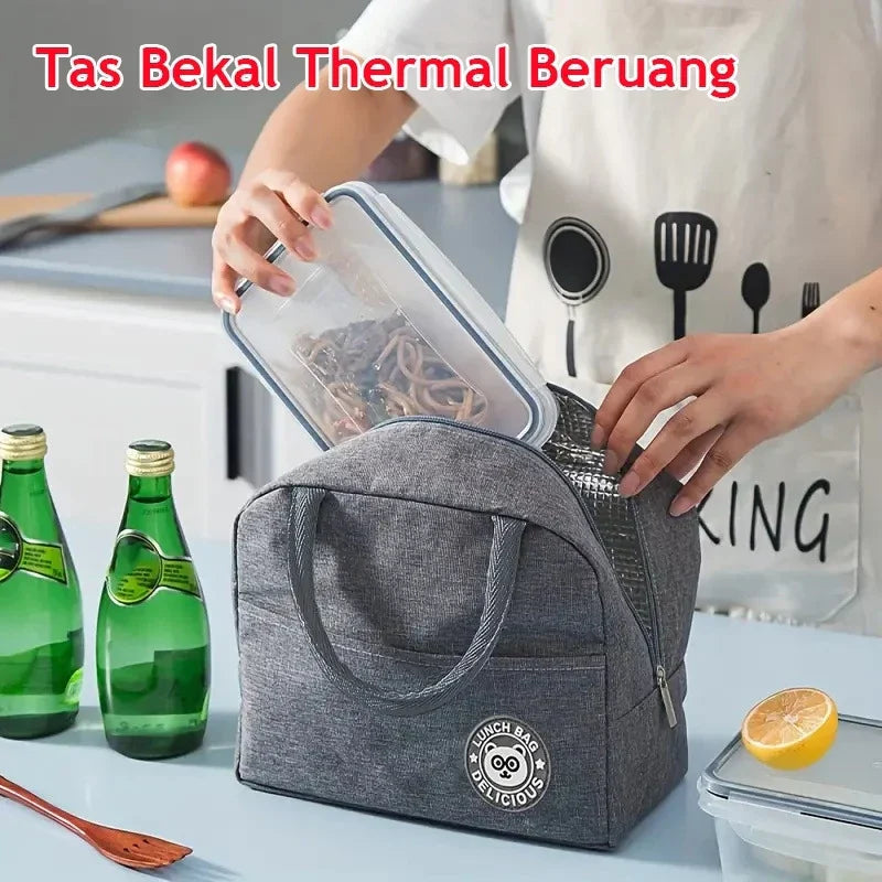 Hoptech - Tas Bekal Serbaguna | Thermal Bag Cooler Bag Menjaga Suhu Makanan & Minuman
