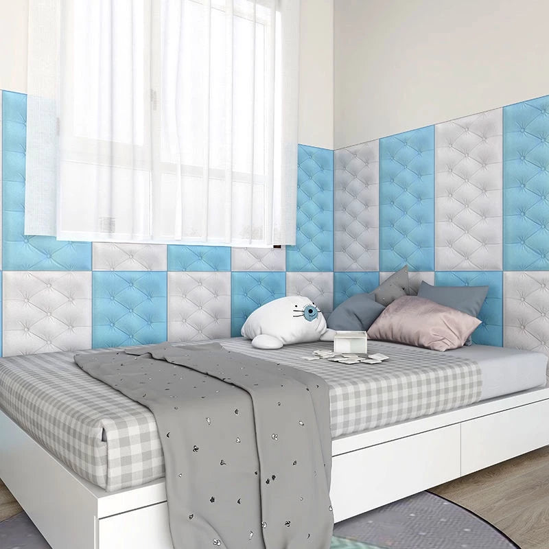 Hoptech - Wallpaper 3D Foam Kedap Suara Tahan Air Headboard Bed Wallfoam Empuk