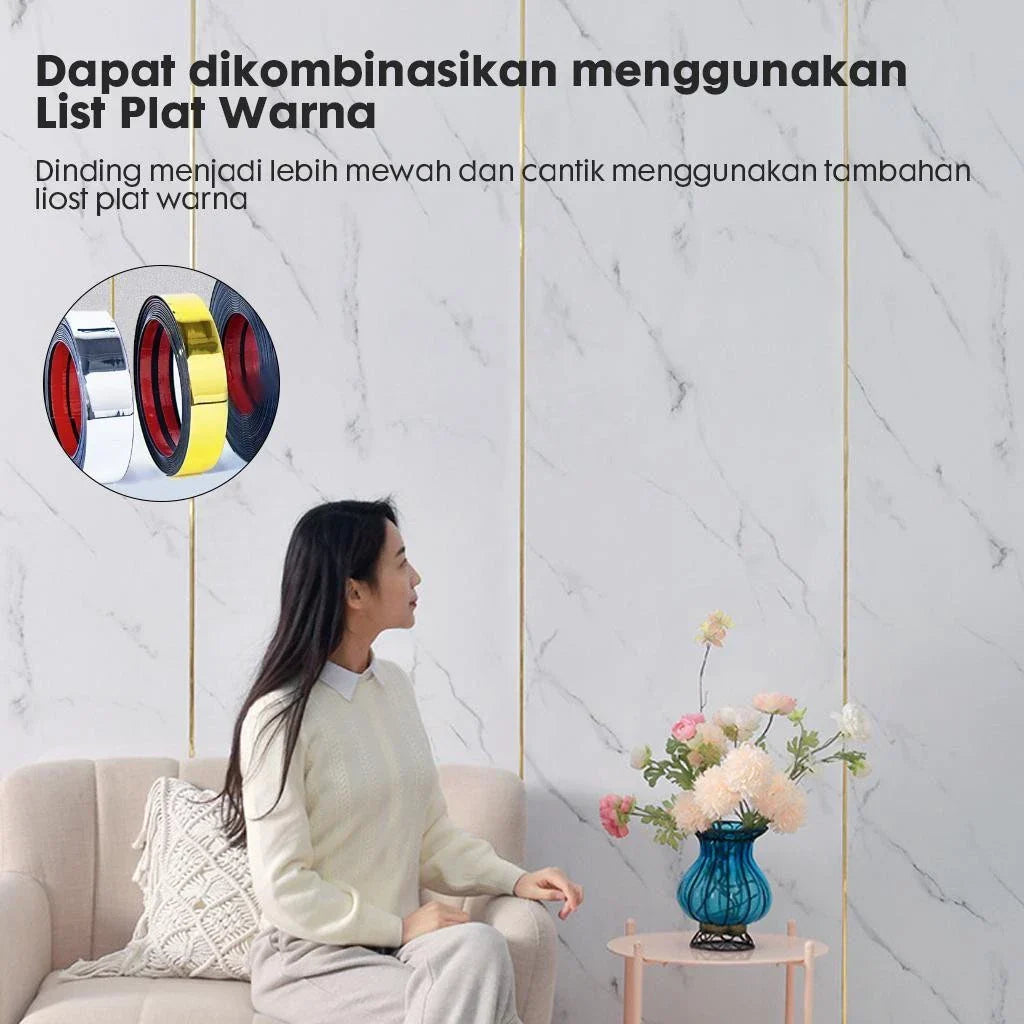 Wallpaper dinding Vinyl Marble 1.2 x 2.45 Meter tebal 2.5 MM Wallpaper Foam Marble Tebal Roll Vinyl Marbel Granit Stiker A52