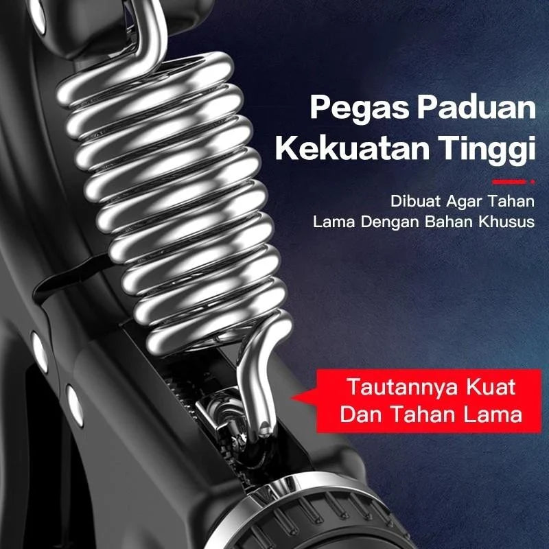 Handgrip Alat bantu fitness Otot lengan Tangan Portable Adjustable Strength 5~60KG