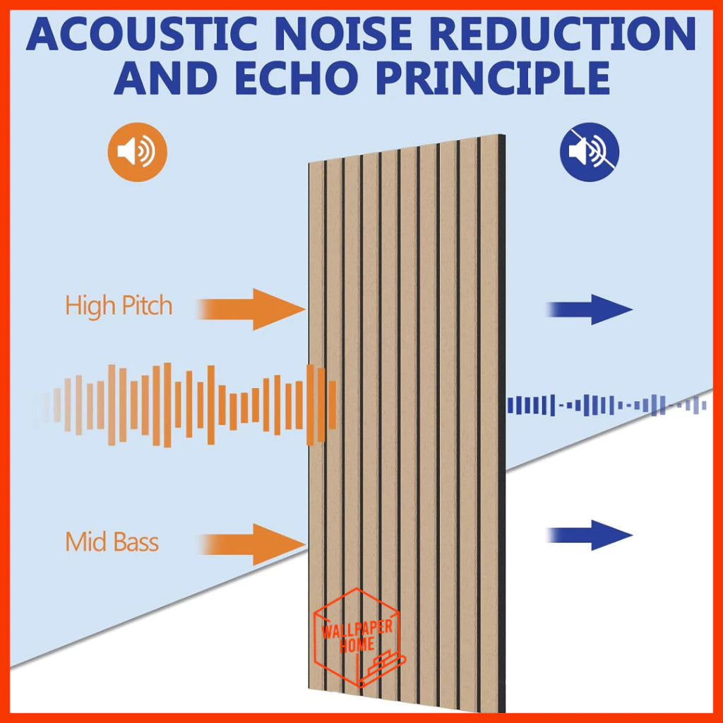 Hoptech - Wallpaper Dinding Peredam Suara Acoustic Panel Wall Sticker Dinding 3D Foam+pvc 30x30 & Tebal 0,5 Cm