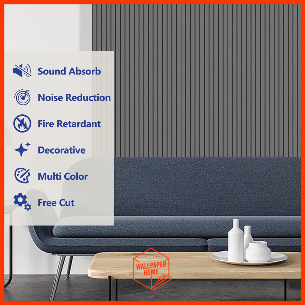 Hoptech - Wallpaper Dinding Peredam Suara Acoustic Panel Wall Sticker Dinding 3D Foam+pvc 30x30 & Tebal 0,5 Cm