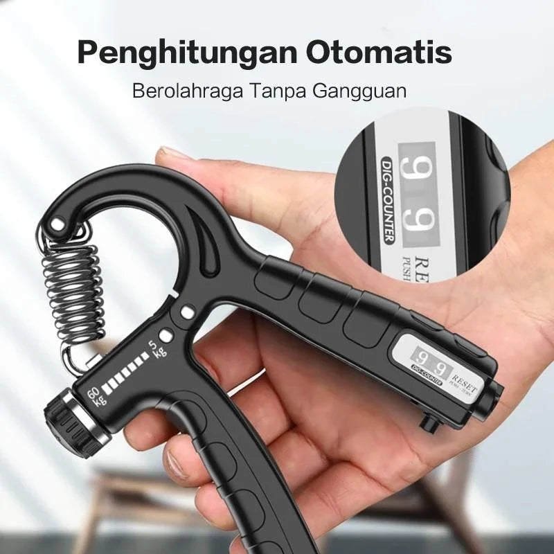 Handgrip Alat bantu fitness Otot lengan Tangan Portable Adjustable Strength 5~60KG