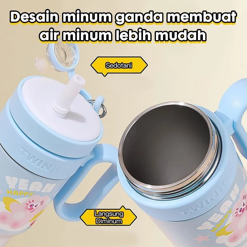 HOPTECH - Tumbler Stainless 850ml Vacuum Insulated Tahan Panas Dingin Botol Minum Premium Quality