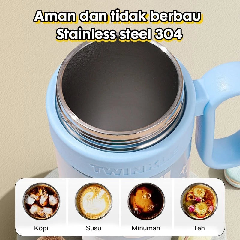 HOPTECH - Tumbler Stainless 850ml Vacuum Insulated Tahan Panas Dingin Botol Minum Premium Quality