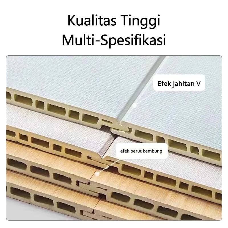 HOPTECH - PVC Wallboard 2.90 Meters Long, 40 Cm Wide, 8.5 Mm Thick, WPC Wall Panel Premium Wall Decoration