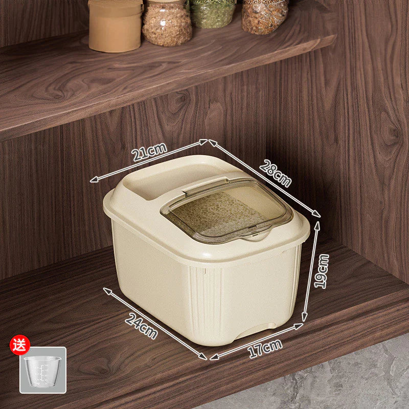 Hoptech - Rice Box 5kg-10 kg Tempat Beras Kacang Storage Organizer Kotak Penyimpanan Makanan Besar