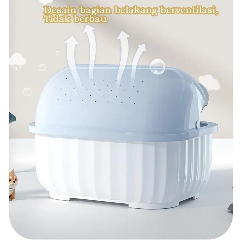 Dish Rack with Drainer Storage, sirkulasi udara