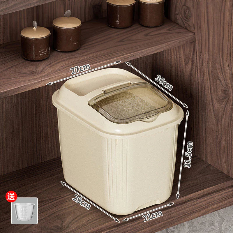 Hoptech - Rice Box 5kg-10 kg Tempat Beras Kacang Storage Organizer Kotak Penyimpanan Makanan Besar
