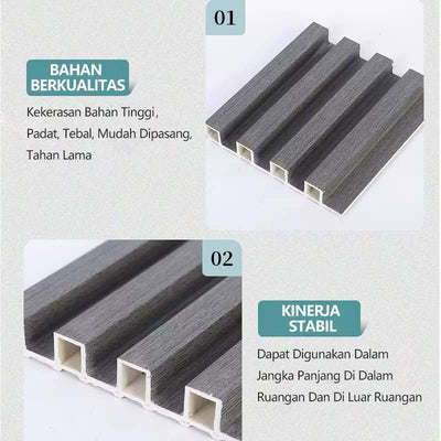 Panel Dinding WPC Premium Motif Kayu 3D A151