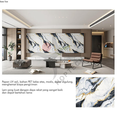 Wallpaper Dinding Motif Marble Roll 120 x 280cm A58
