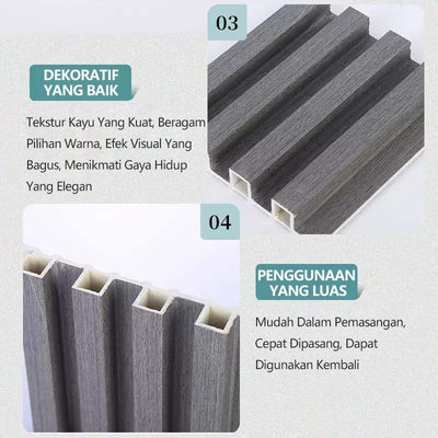 Panel Dinding WPC Premium Motif Kayu 3D A151
