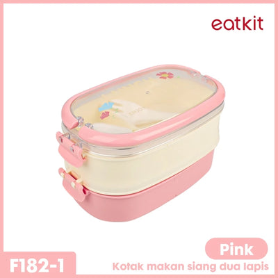 Kotak Makan F182 1600 ml 2 Tingkat