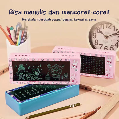 Drawing Box Aesthetic Pencil Box with Scribble Board Waterproof Boys Pencil Case Children's Pencil Box
