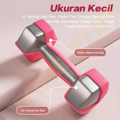 HOPTECH Dumbbell Barbell 2kg Pair Fitness Equipment Home Gym Workout Weight Lifting Sports