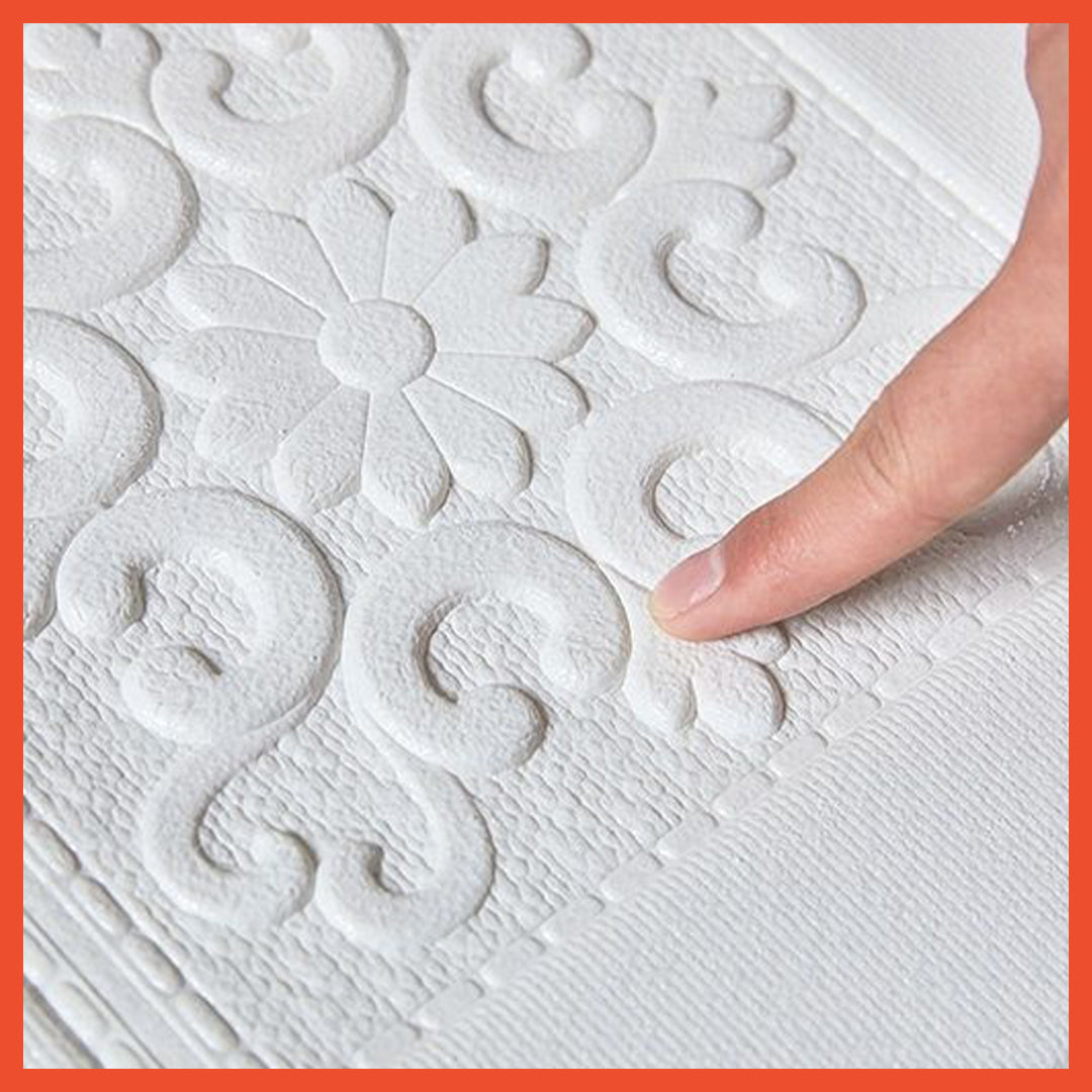 Hoptech - Wallpaper Dinding 3D Foam Motif Bata 70x77cm | Dekorasi Kamar Estetik & Murah