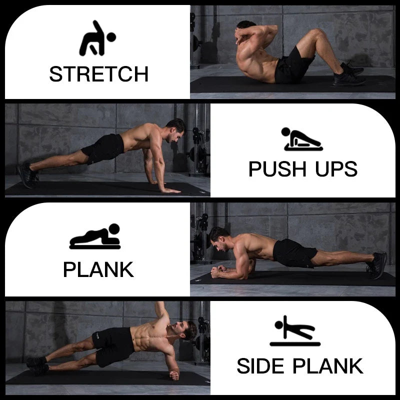Hoptech - Matras Olahraga NBR Yoga Mats Anti Slip Tebal Premium & Pilates Mats | Gym Mats