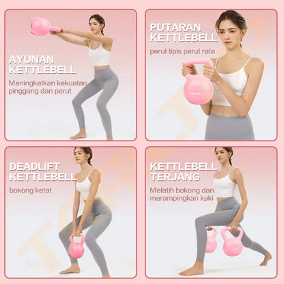 [READY] HOPTECH Dumbbell Kettlebell Barbell 2KG 4KG 6KG Home Gym Fitness Equipment Workout &amp; Sports