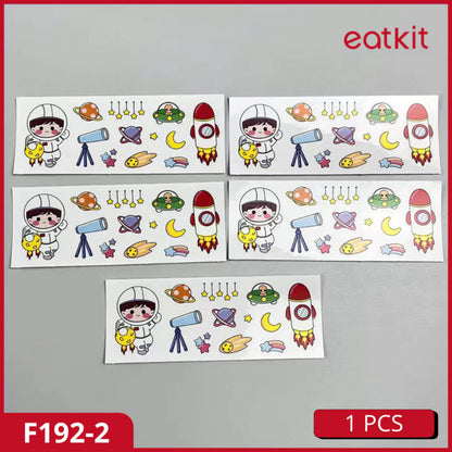 HOPTECH - 3D Cute Cartoon Stickers, Embossed Stickers, Embossed Stickers, Aesthetic Character Drink Bottle Stickers, Accessories