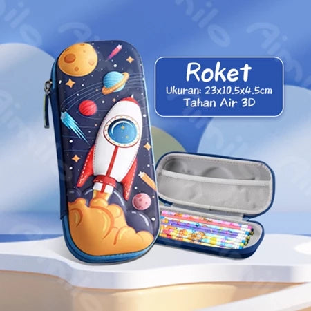 Boys' Pencil Case 3D Waterproof Aesthetic Pencil Case School Stationery