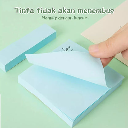 HOPTECH Sticky Notes 4 Colors 7.6×7.6CM Memo Stick Paper Sticky Notes Office Supplies