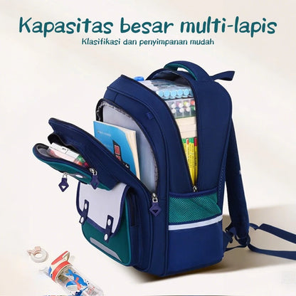 [READY] Hoptech British Style Boys' School Backpack Elementary School Backpack Children's Backpack 