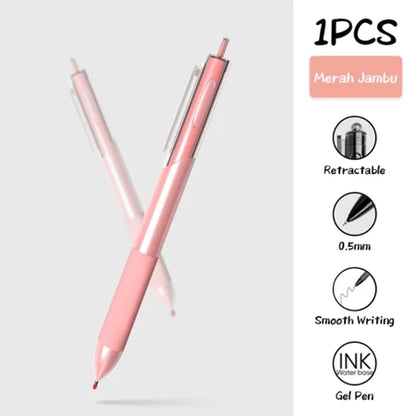 HOPTECH-Gel Pen Retractable Gel Pen 4 Colors 0.5mm 1 PCS