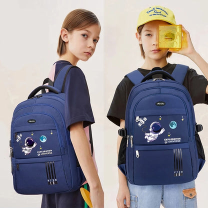 [READY] Hoptech Elementary School Boys' School Bags Astronaut Children's Bags Boys' School Bags School Backpacks