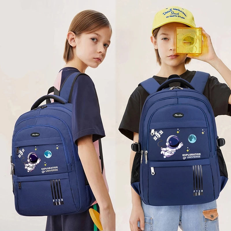 [READY] Hoptech Elementary School Boys' School Bags Astronaut Children's Bags Boys' School Bags School Backpacks