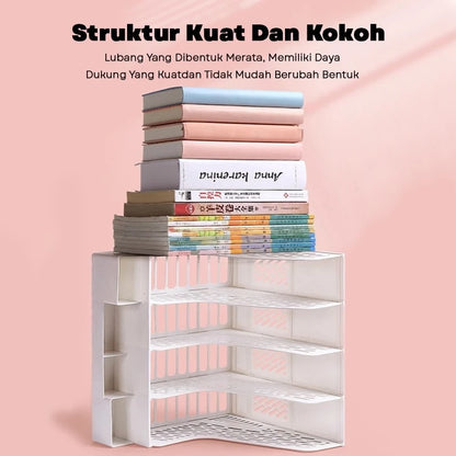 File Organizer Bookshelf with Pen Holder File Box Bookshelf Office File Storage
