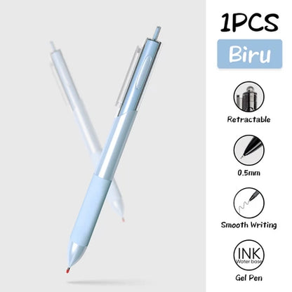 HOPTECH-Gel Pen Retractable Gel Pen 4 Colors 0.5mm 1 PCS