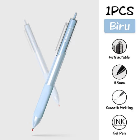 HOPTECH-Gel Pen Retractable Gel Pen 4 Colors 0.5mm 1 PCS