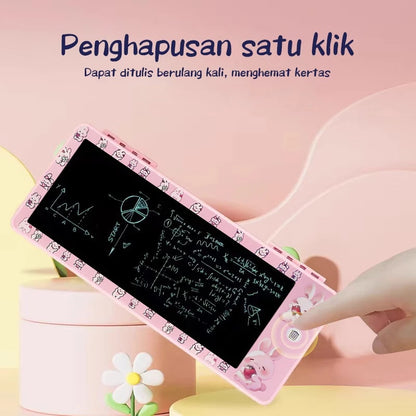 Drawing Box Aesthetic Pencil Box with Scribble Board Waterproof Boys Pencil Case Children's Pencil Box