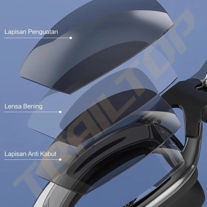 HOPTECH Kacamata Renang Dewasa ANTI FOG & UV PROTECTION Swimming Goggles Mirror HD