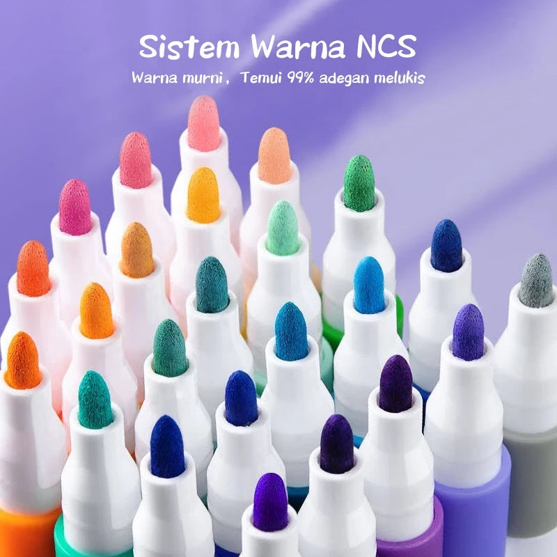 [READY] Hoptech Acrylic Markers Colorful Markers 1 Set DIY Painting Acrylic Markers 48/60/80 Colors