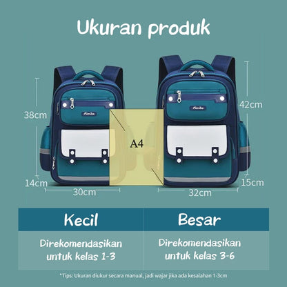 [READY] Hoptech British Style Boys' School Backpack Elementary School Backpack Children's Backpack 