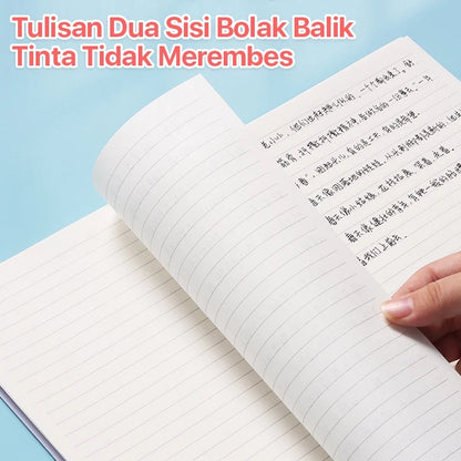 8-Hole Coil Notebook A5 Aesthetic Diary Book Waterproof Cover Note Book 40 Sheets