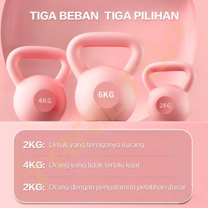 [READY] HOPTECH Dumbbell Kettlebell Barbell 2KG 4KG 6KG Home Gym Fitness Equipment Workout &amp; Sports