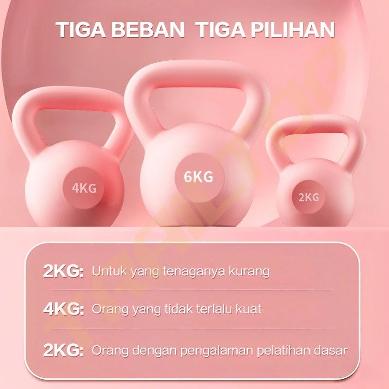 [READY] HOPTECH Dumbbell Kettlebell Barbell 2KG 4KG 6KG Home Gym Fitness Equipment Workout &amp; Sports