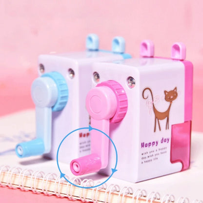 HOPTECH Cartoon Style Rotating Pencil Sharpener Desk Sharpener 4 Colors
