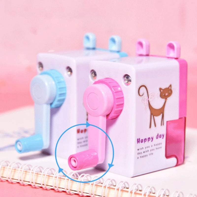 HOPTECH Cartoon Style Rotating Pencil Sharpener Desk Sharpener 4 Colors
