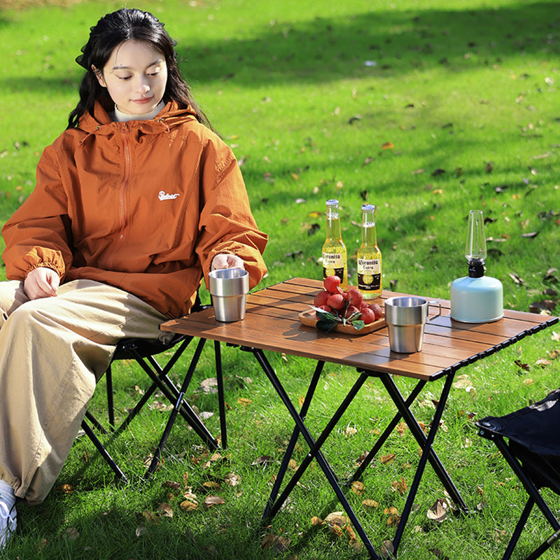 Hoptech Meja Camping Lipat Baja Karbon Meja Lipat Outdoor