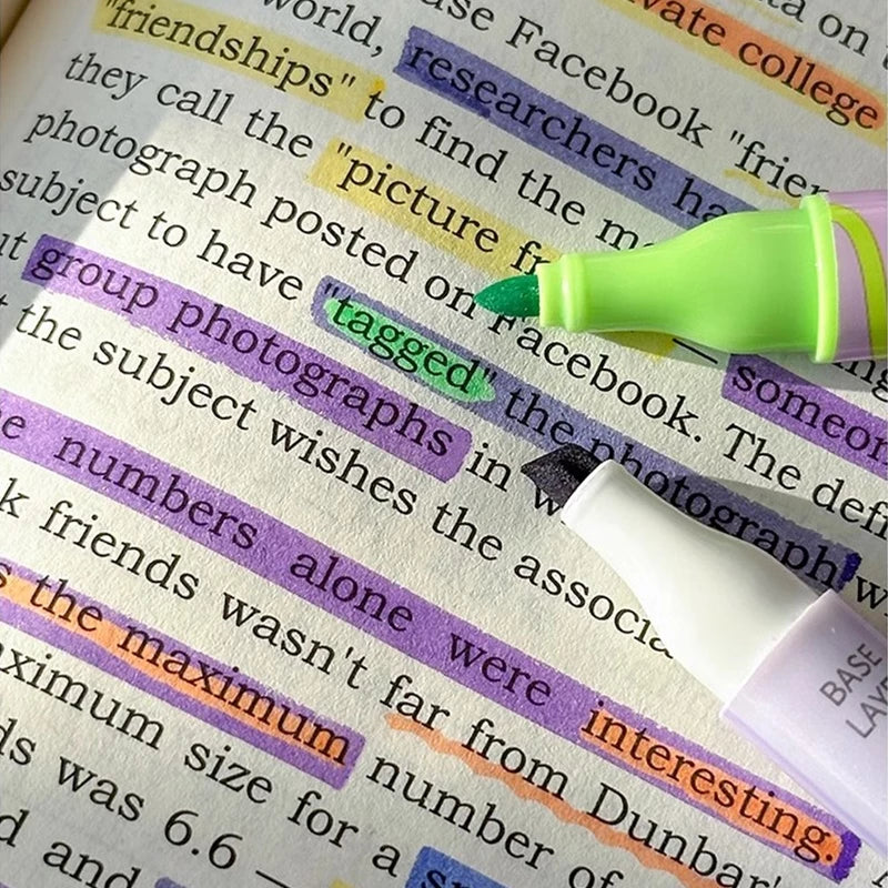 [READY] Hoptech Stabilo Pastel 1 Set 6 PCS 12 Colors Double-Sided Highlighter