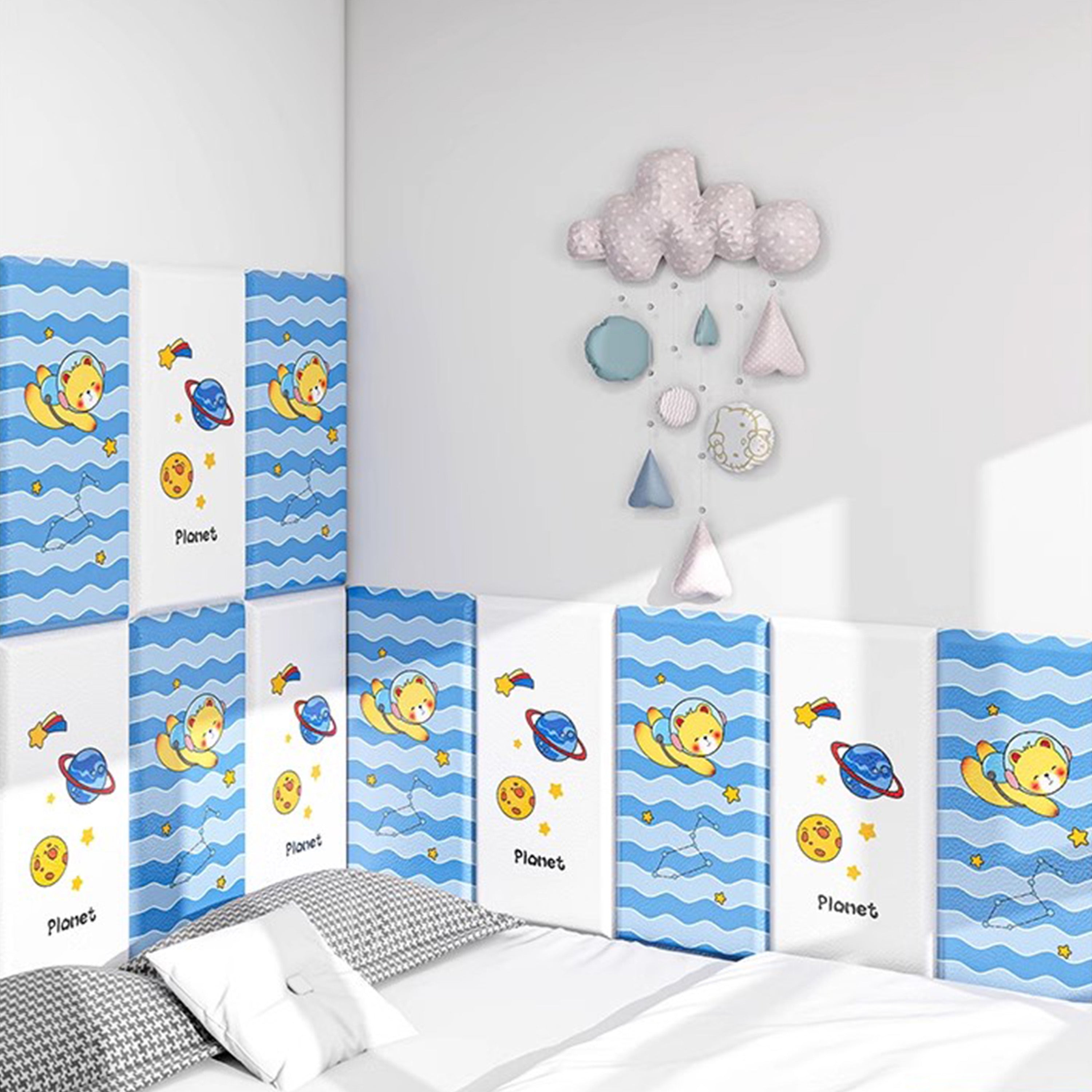 Hoptech - Wallpaper Foam Headboard Bed Wallfoam Empuk Kedap Suara Tahan Air | Karakter Anak