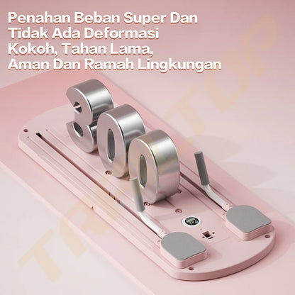 [READY] HOPTECH Papan Perut Latihan Perut Aerobik Pilates Board 5 ln 1 Push Up AB Wheel Roller Alat Sit Up
