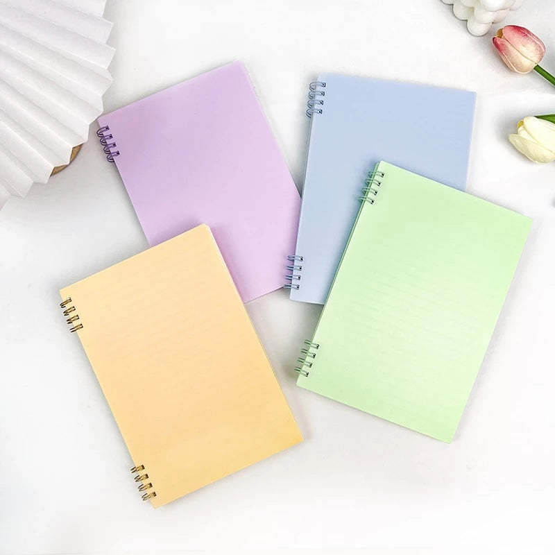 8-Hole Coil Notebook A5 Aesthetic Diary Book Waterproof Cover Note Book 40 Sheets