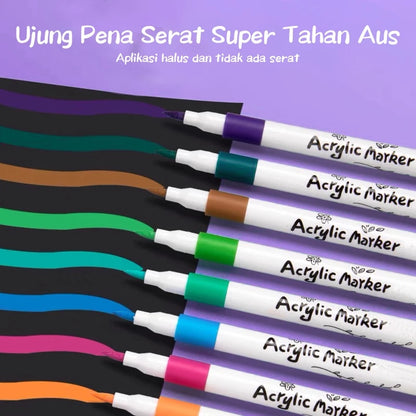 [READY] Hoptech Acrylic Markers Colorful Markers 1 Set DIY Painting Acrylic Markers 48/60/80 Colors